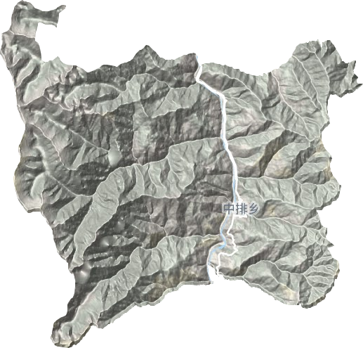中排乡地形地图