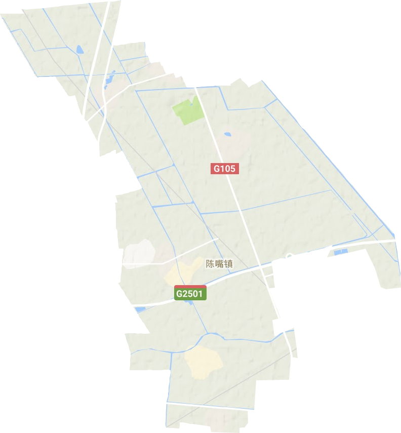陈咀镇地形地图