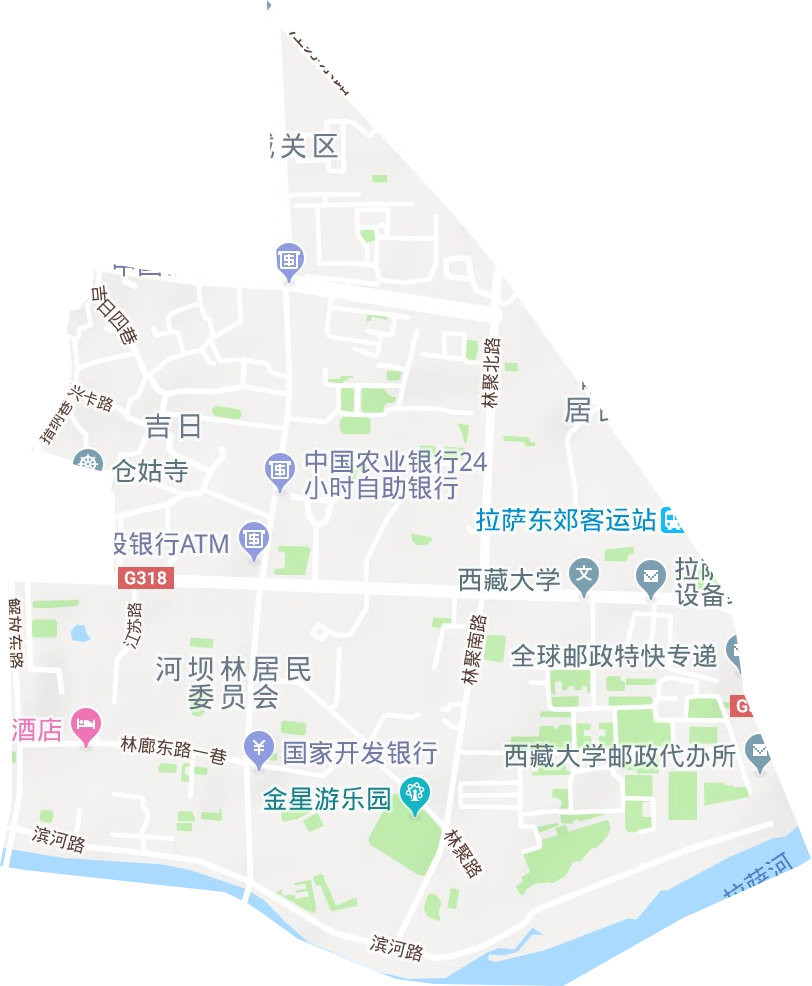 吉日街道地形地图