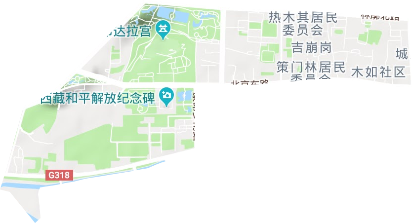 吉崩岗街道地形地图