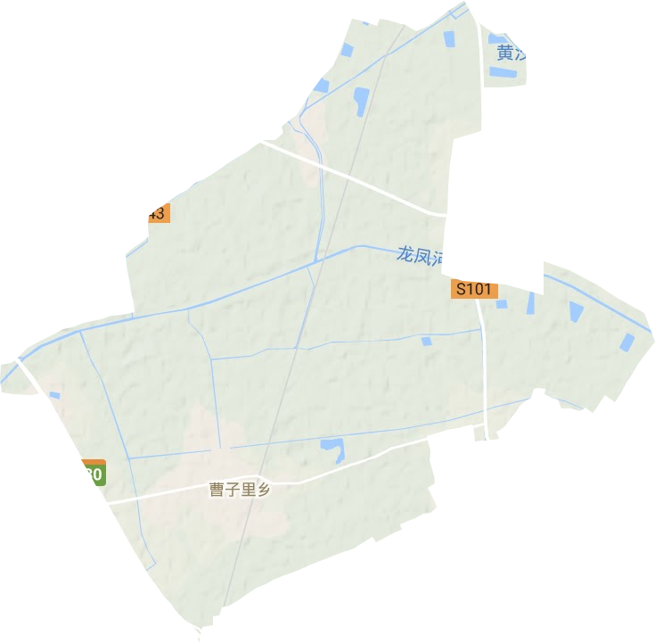 曹子里镇地形地图