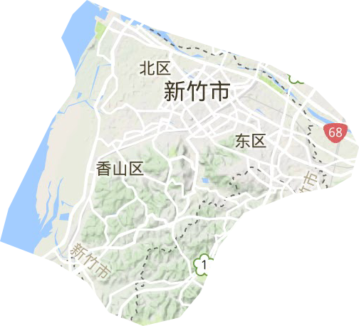 新竹市地形地图