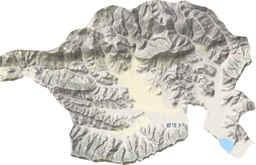 春堆乡地形地图