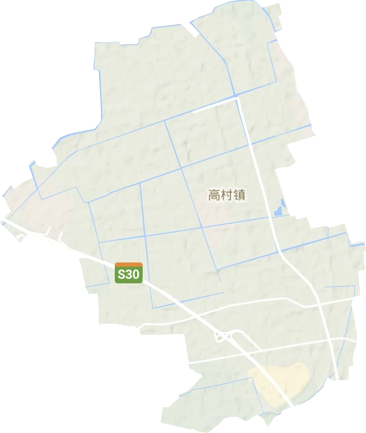 高村镇地形地图