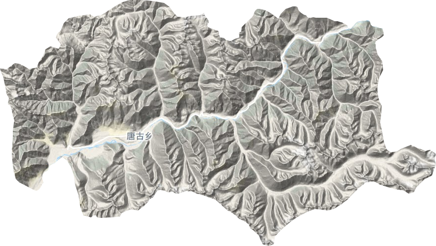唐古乡地形地图