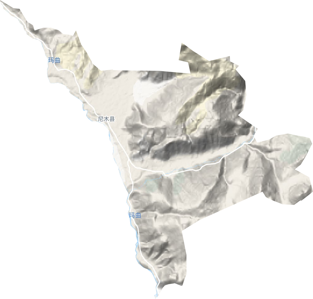 塔荣镇地形地图