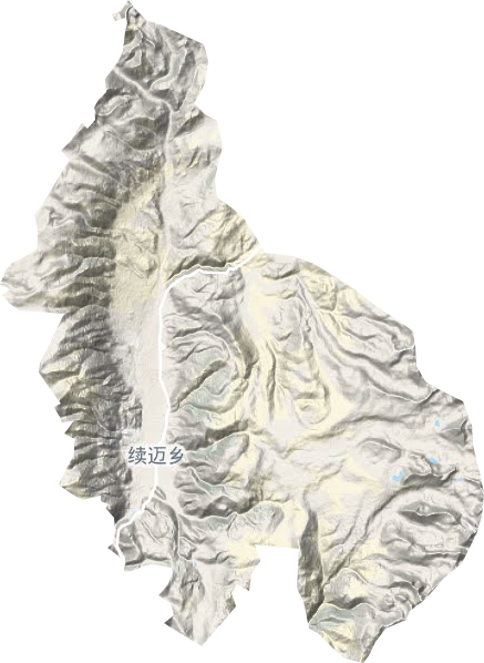 续迈乡地形地图