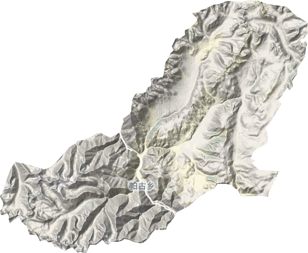 帕古乡地形地图