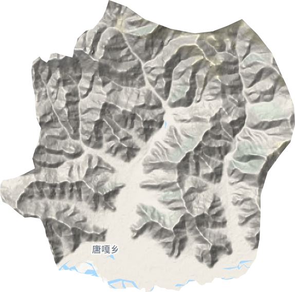 唐嘎乡地形地图