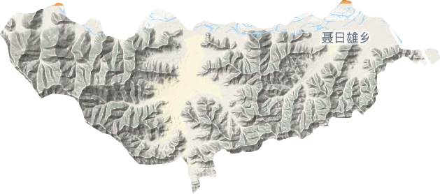 聂日雄乡地形地图