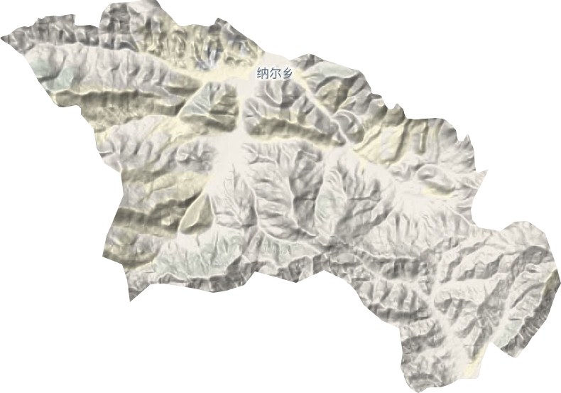 纳尔乡地形地图
