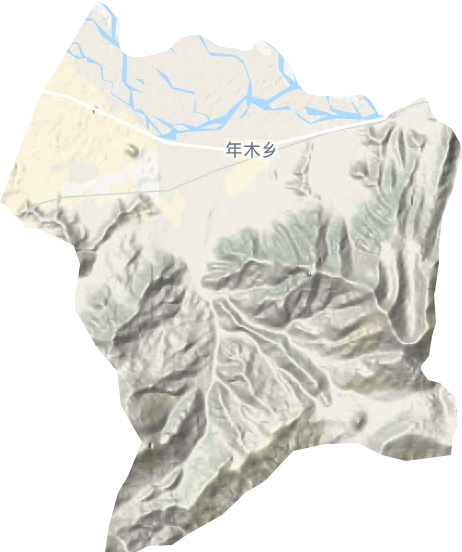 年木乡地形地图
