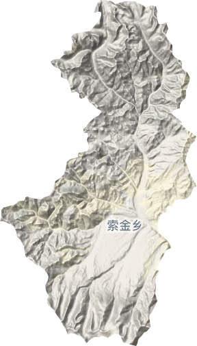 索金乡地形地图