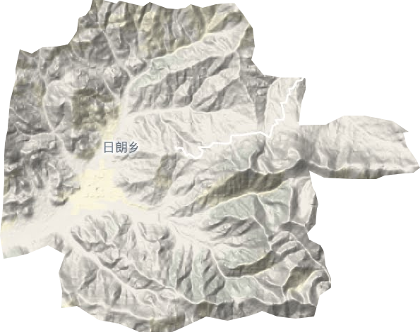 日朗乡地形地图