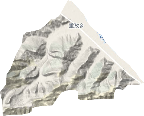 重孜乡地形地图