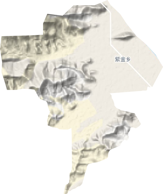 紫金乡地形地图