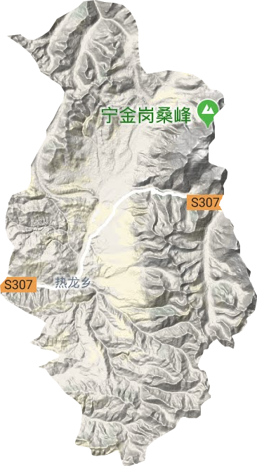 热龙乡地形地图