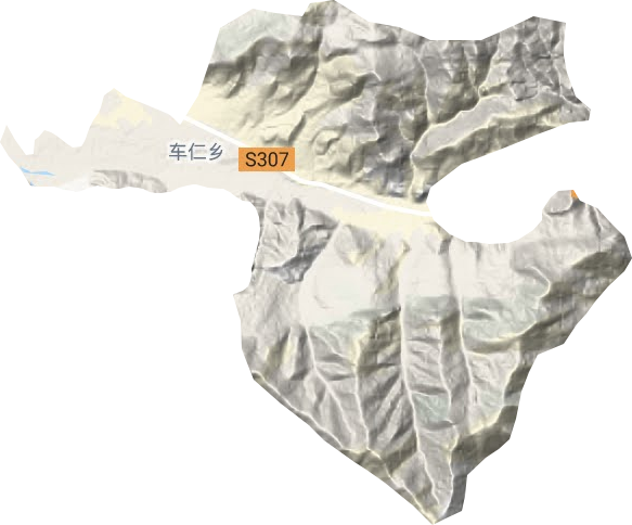 车仁乡地形地图