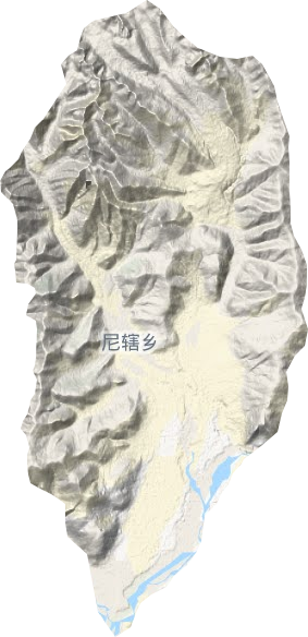 尼辖乡地形地图