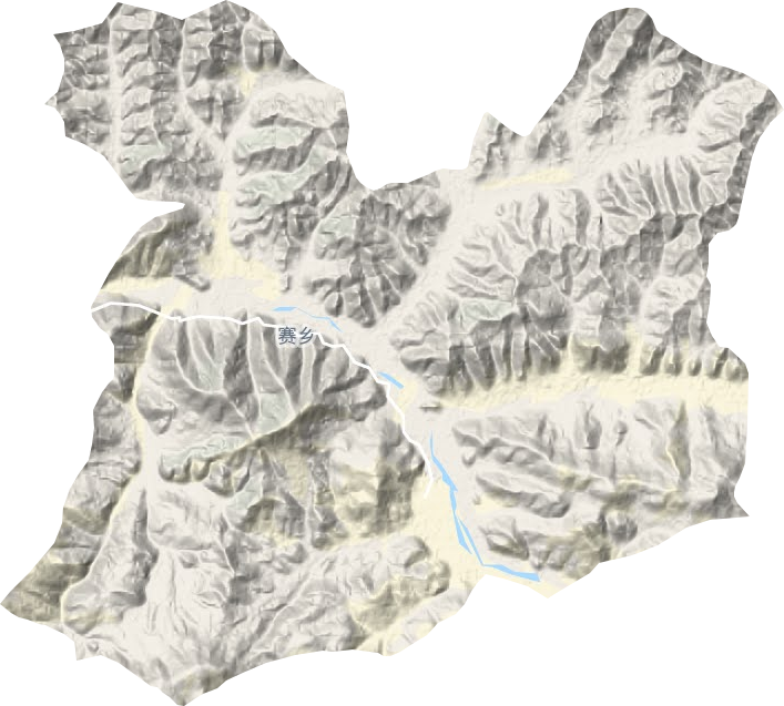 赛乡地形地图