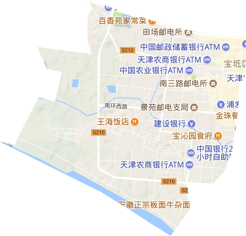 宝平街道地形地图