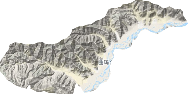 曲玛乡地形地图