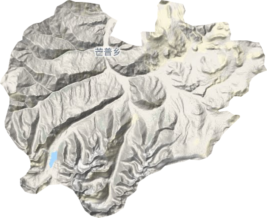 芒普乡地形地图
