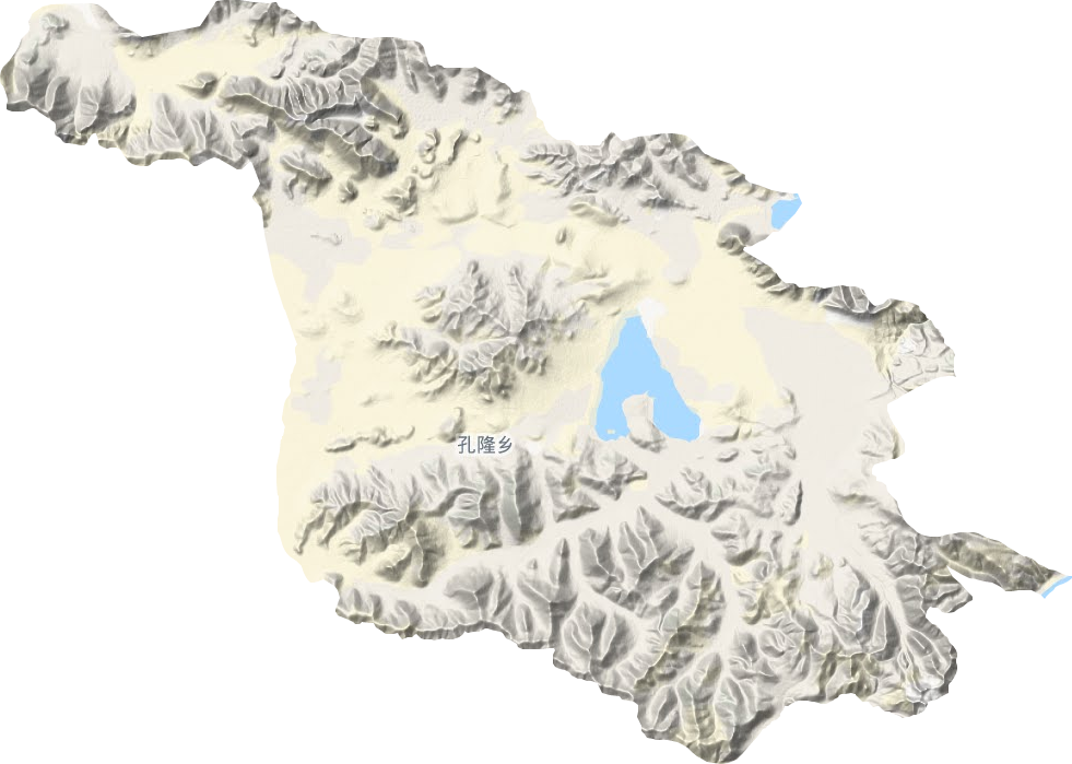 孔隆乡地形地图
