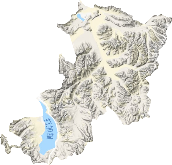 如萨乡地形地图