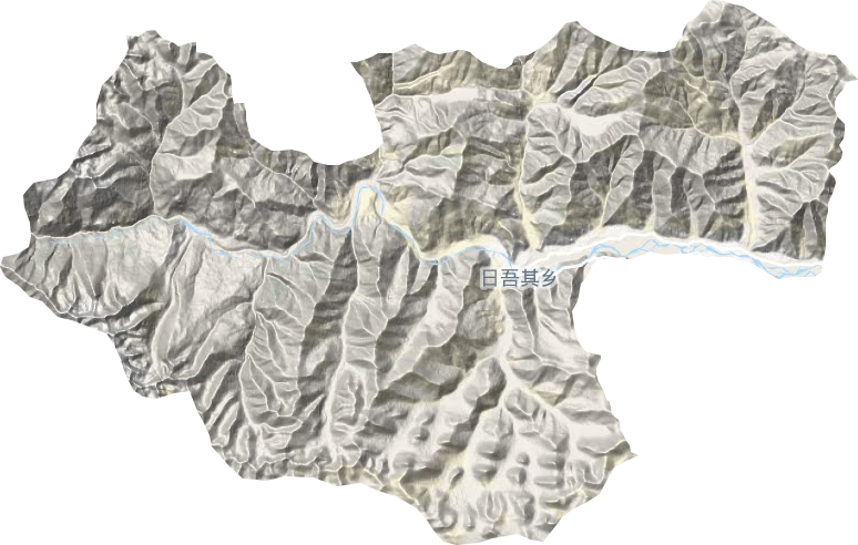日吾其乡地形地图