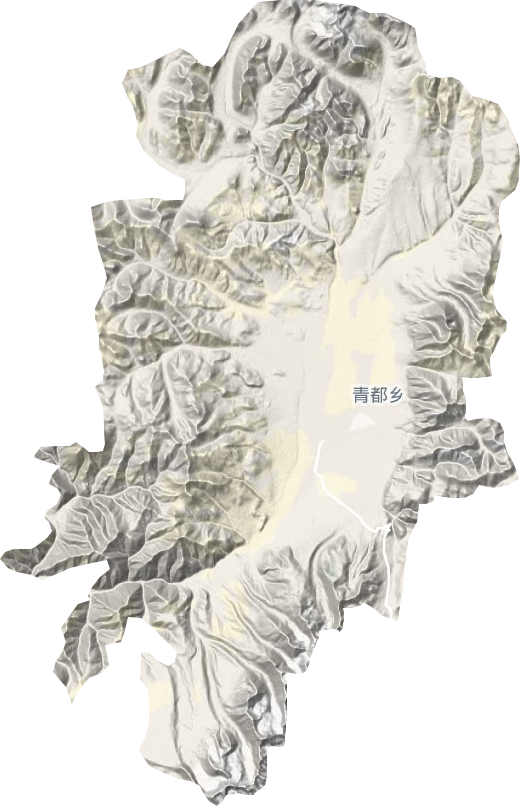 青都乡地形地图