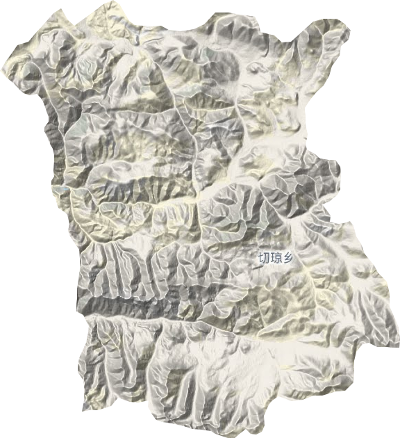 切琼乡地形地图