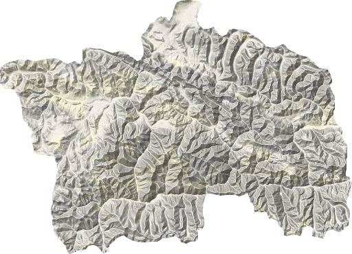 美巴切勤乡地形地图