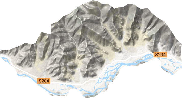 荣玛乡地形地图