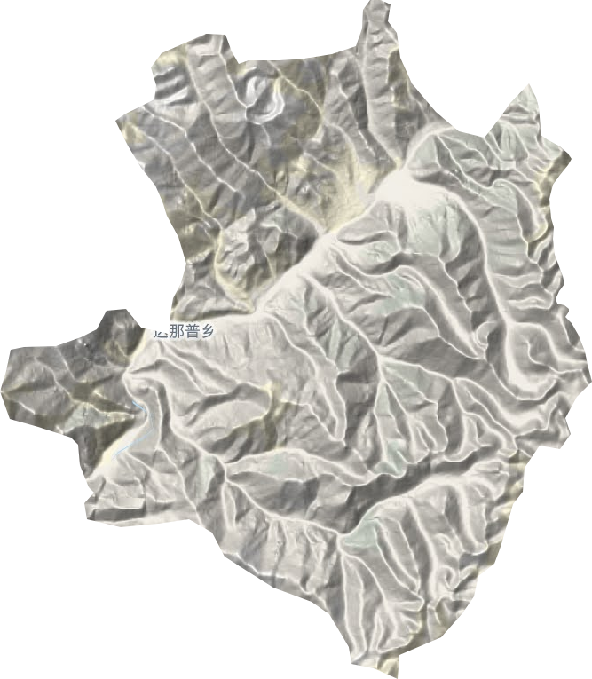 达那普乡地形地图