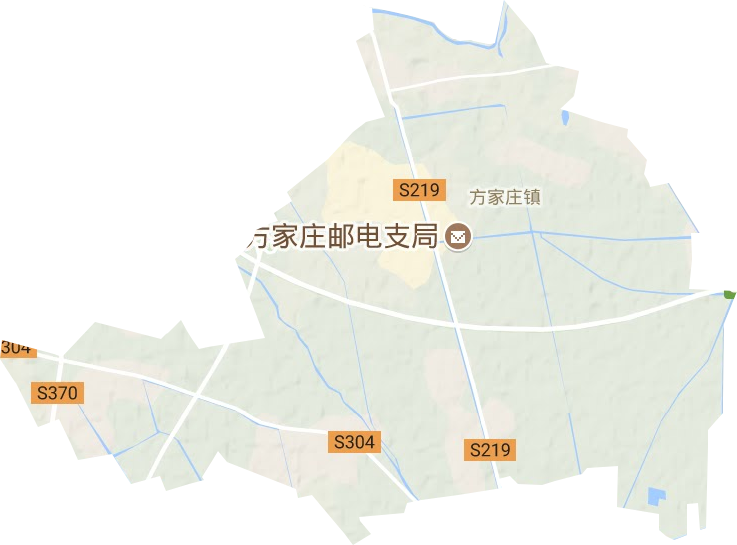 方家庄镇地形地图