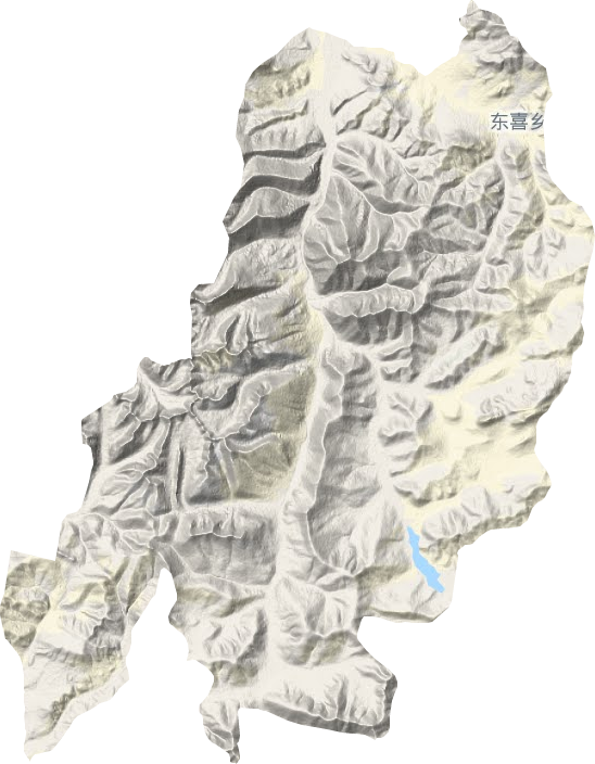 东喜乡地形地图