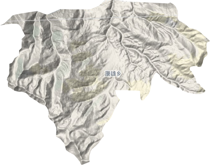 康雄乡地形地图