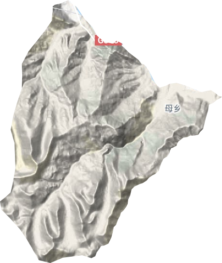 母乡地形地图