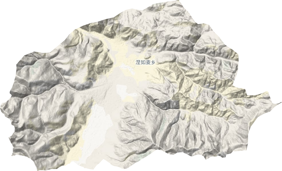 涅如麦乡地形地图