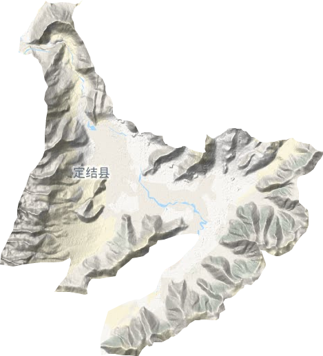 江嘎镇地形地图