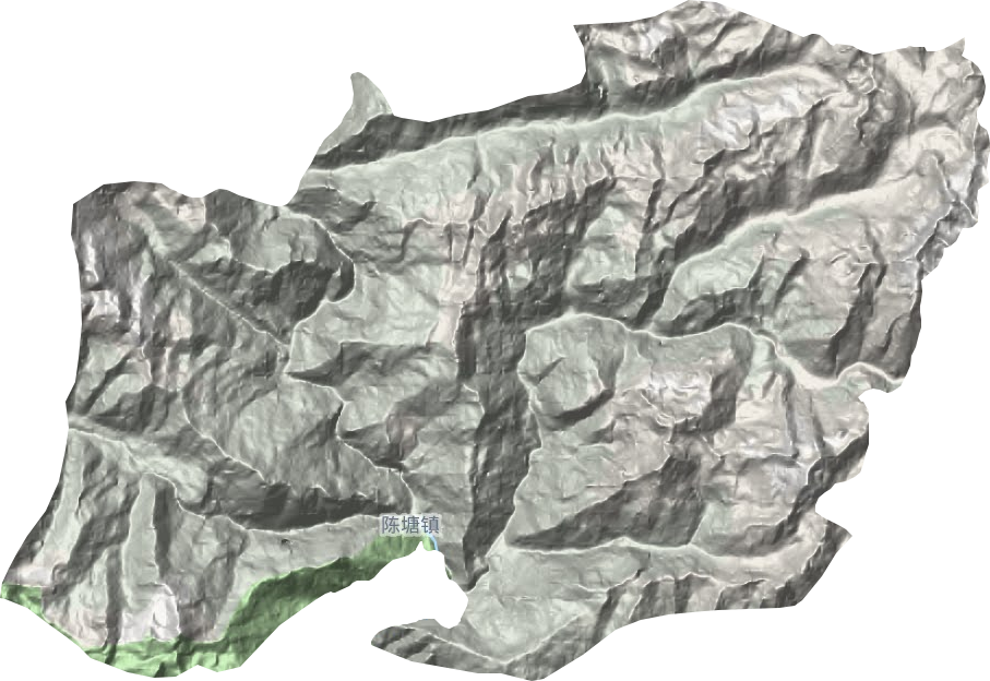 陈塘镇地形地图