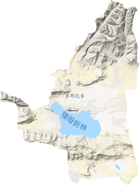 多布扎乡地形地图