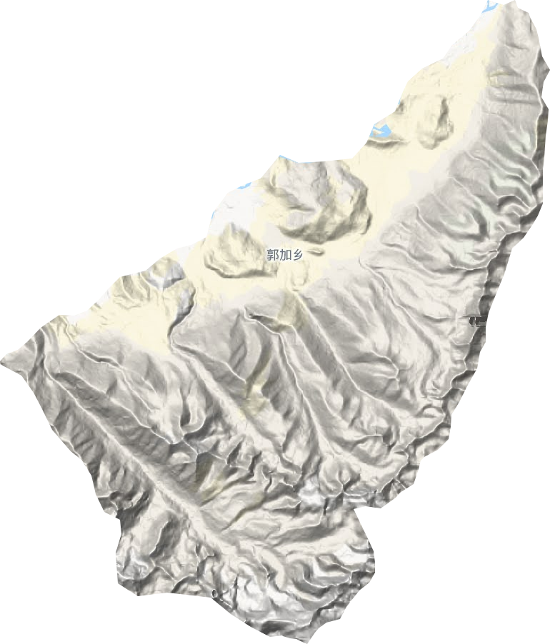 郭加乡地形地图