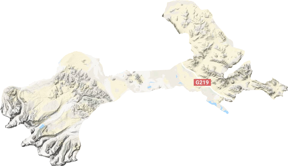 帕羊镇地形地图