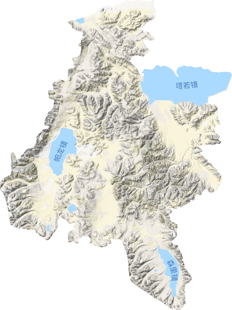 隆格尔乡地形地图