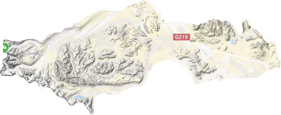 霍尔巴乡地形地图