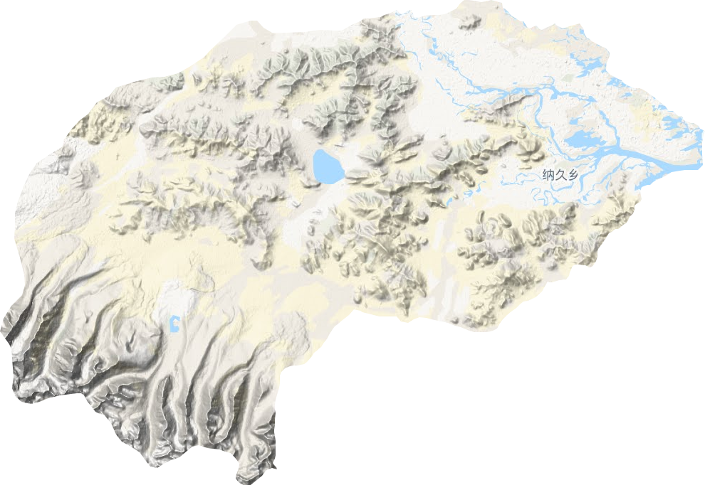 纳久乡地形地图