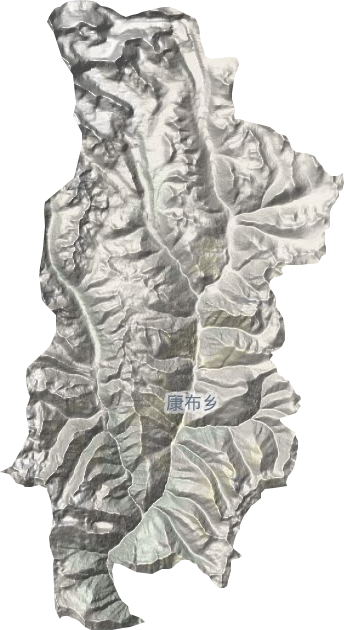 康布乡地形地图