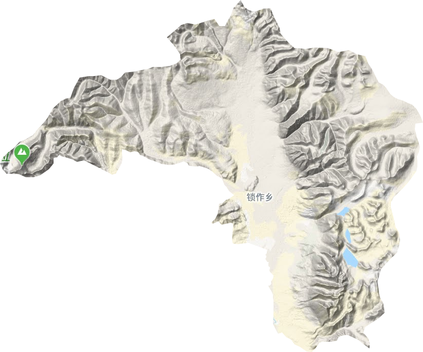 锁作乡地形地图